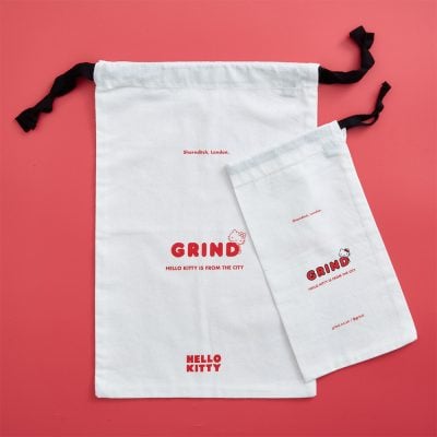 Leichtgewichtige Kordelzugtaschen aus natürlicher Baumwolle für den Großhandel