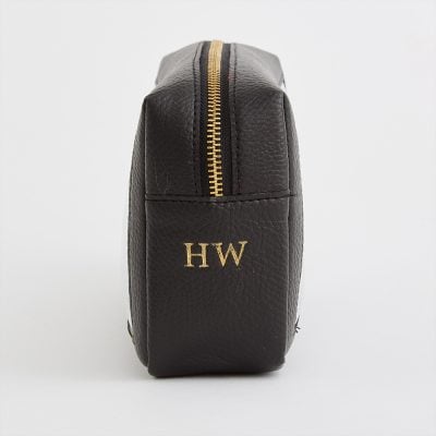 vegane leder kleine waschtasche nach maß