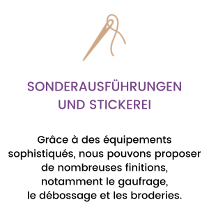 Supreme Creations - Sonderausführungen und Stickerei
