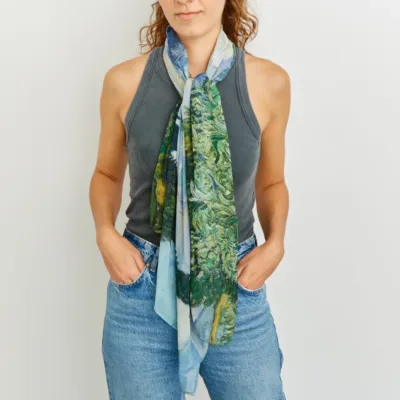 Individualisierbare Pareos aus Seidengeorgette | 90 b x 180 h cm