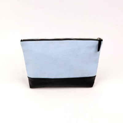 Kulturtasche aus Canvas und Leder Boden 3