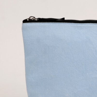 Kulturtasche aus Canvas und Leder Boden 4